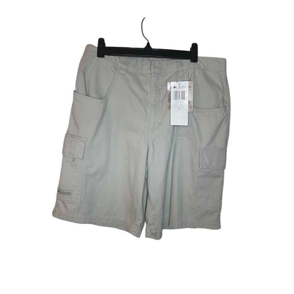 Columbia Men's Cargo Shorts Size 36 Beige Casual Summer Wear